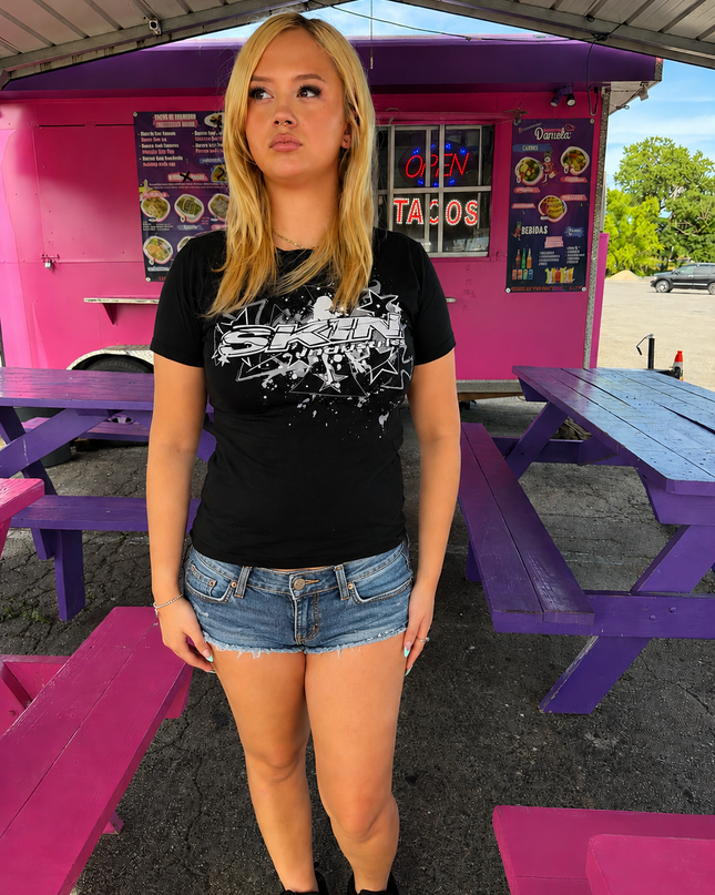 Women’s S/S Fitted Tee (Classic) | SLICK - Black
