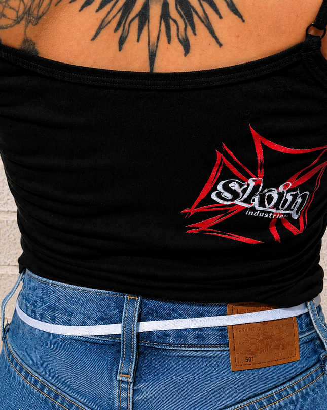 Women's Lace Bow Tank | DERRY BERRY - Black