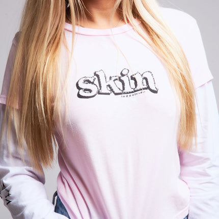 Women’s 2Fer Crop Tee | DERRY BERRY - Pink