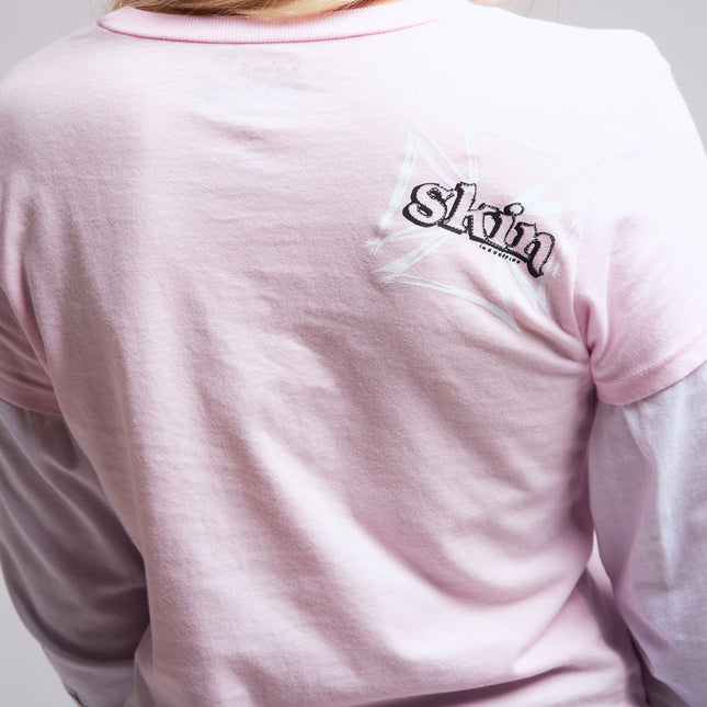 Women’s 2Fer Crop Tee | DERRY BERRY - Pink