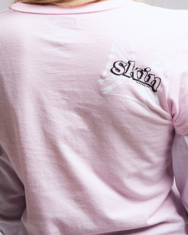Women’s 2Fer Crop Tee | DERRY BERRY - Pink