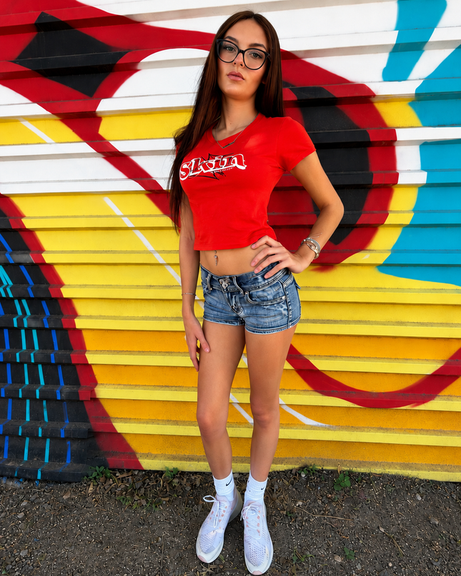 DERRY BERRY | Red (Baby Tee)