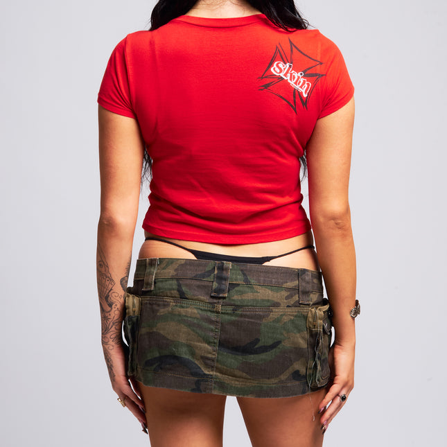 Women’s S/S Crop Tee | DERRY BERRY - Red