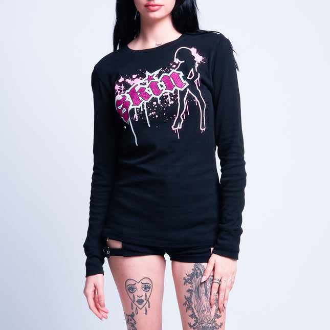 Women’s L/S Thermal Tee | DRIPS - Black