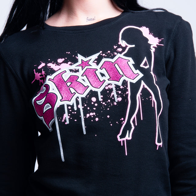 Women’s L/S Thermal Tee | DRIPS - Black