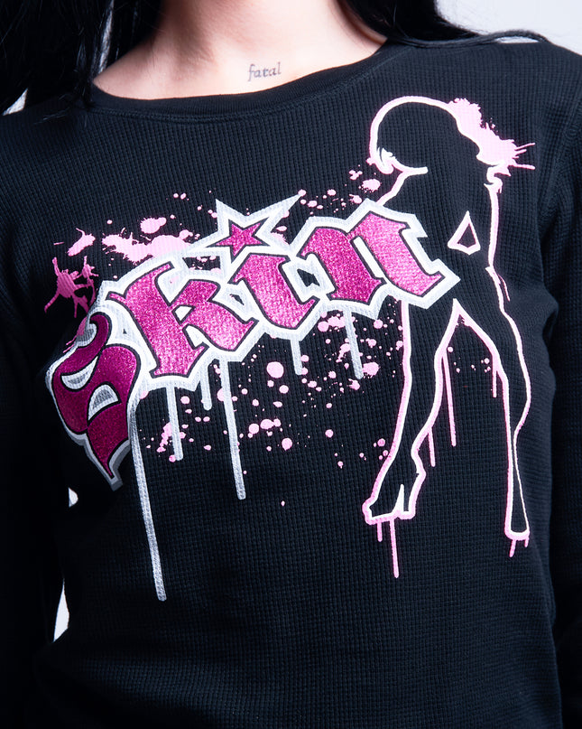 Women’s L/S Thermal Tee | DRIPS - Black