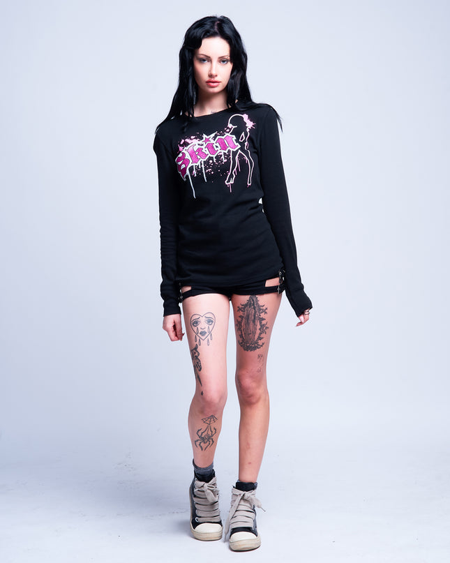 Women’s L/S Thermal Tee | DRIPS - Black