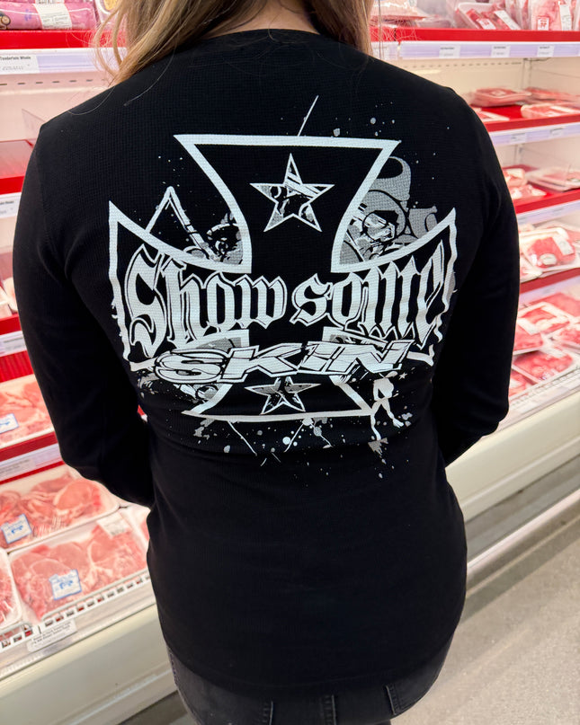 Women’s L/S Thermal Tee | SLICK - Black