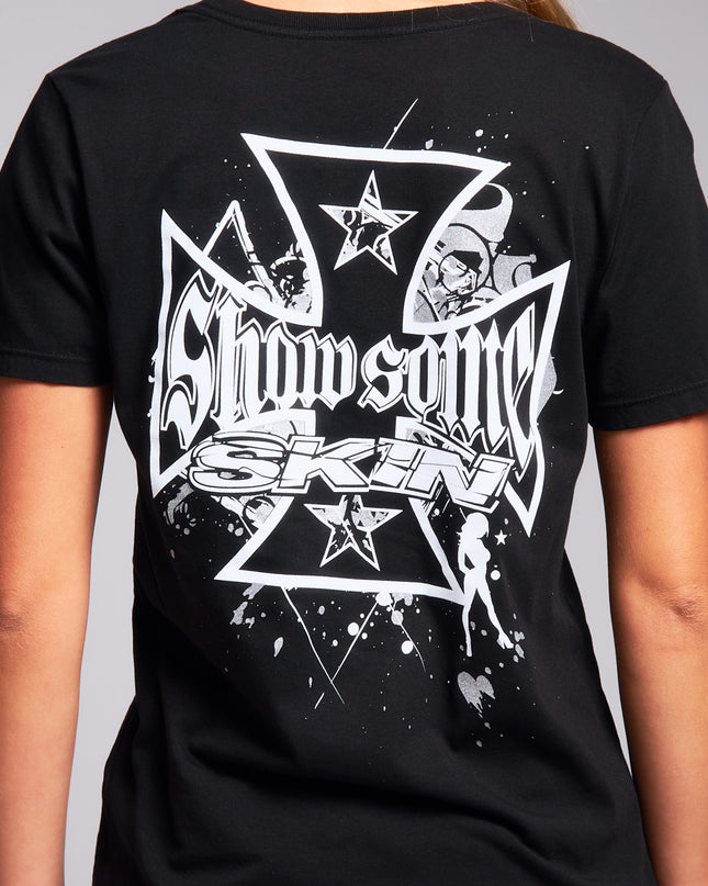 Women’s S/S Fitted Tee (Classic) | SLICK - Black