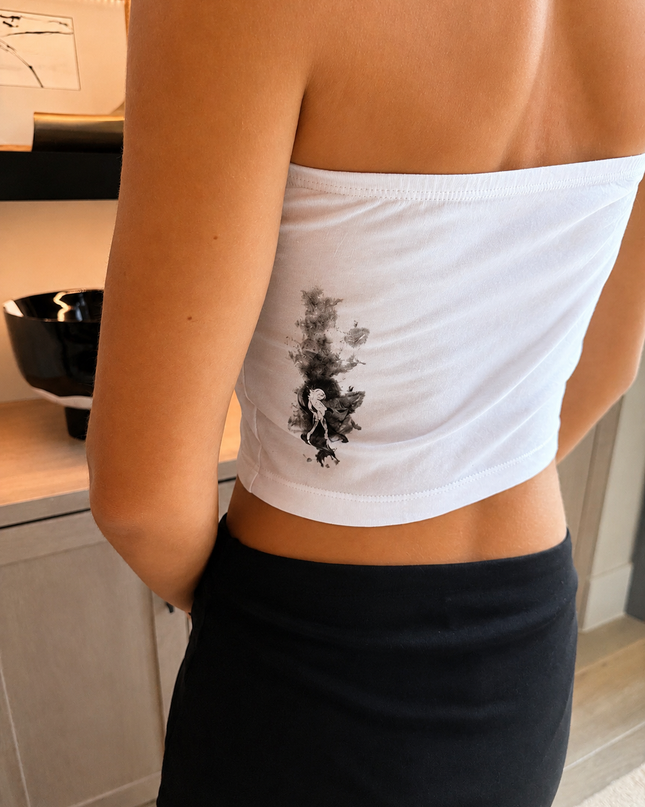 Women's Tube Top | SMOKEY - White