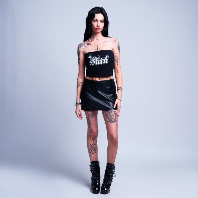 Womens Tube Top | SMOKEY - Black