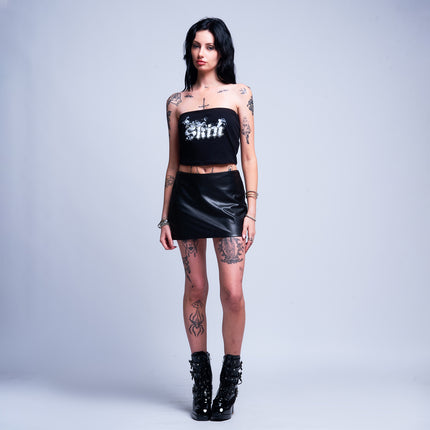 Womens Tube Top | SMOKEY - Black