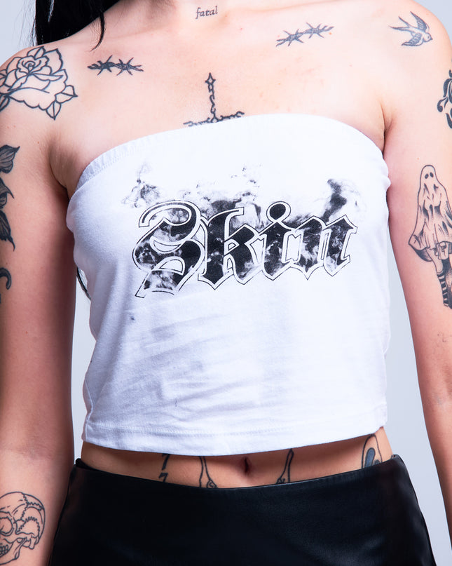 Women's Tube Top | SMOKEY - White