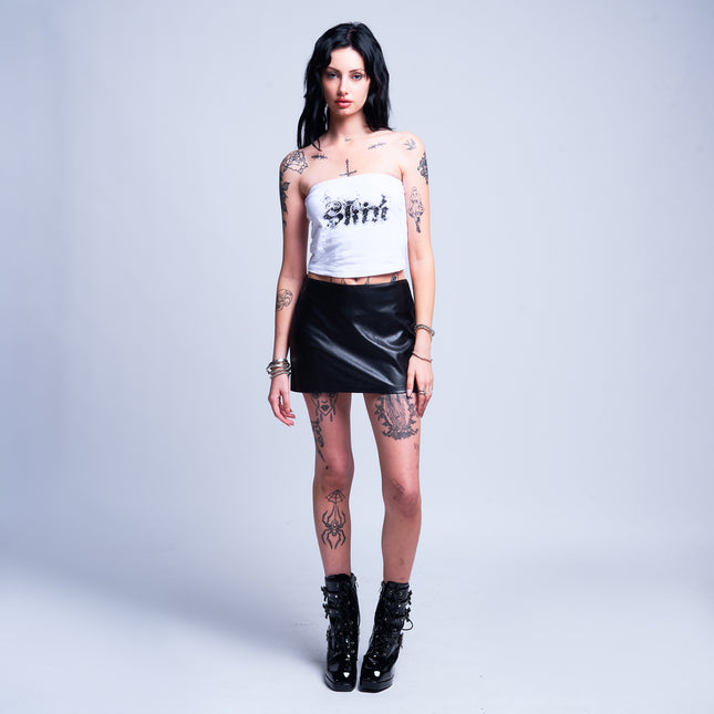 Womens Tube Top | SMOKEY - White