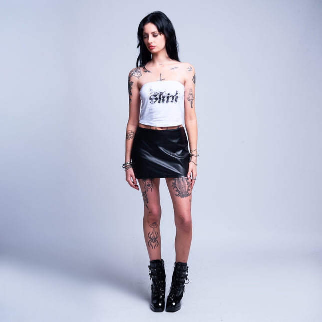 Womens Tube Top | SMOKEY - White