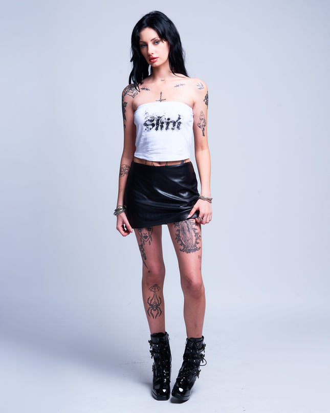 Women's Tube Top | SMOKEY - White