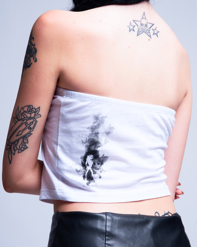 Women's Tube Top | SMOKEY - White