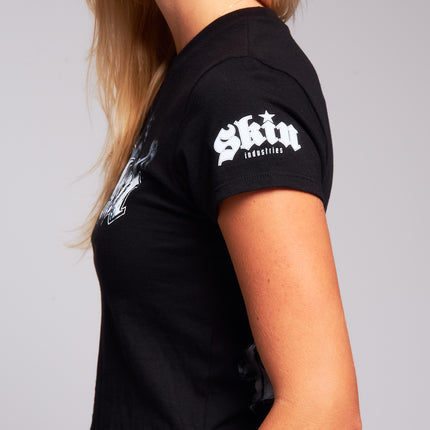 Women’s S/S Crop Tee | SMOKEY - Black