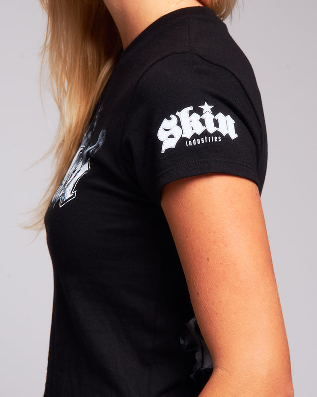 Women’s S/S Baby Tee | SMOKEY - Black