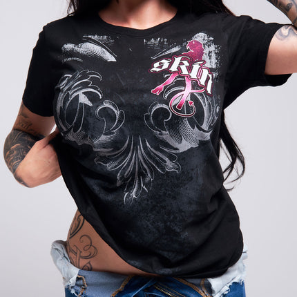 Women’s S/S Classic Baby Doll | WINGED - Black