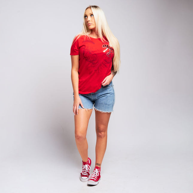 Women’s S/S Classic Baby Doll | WINGED - Red