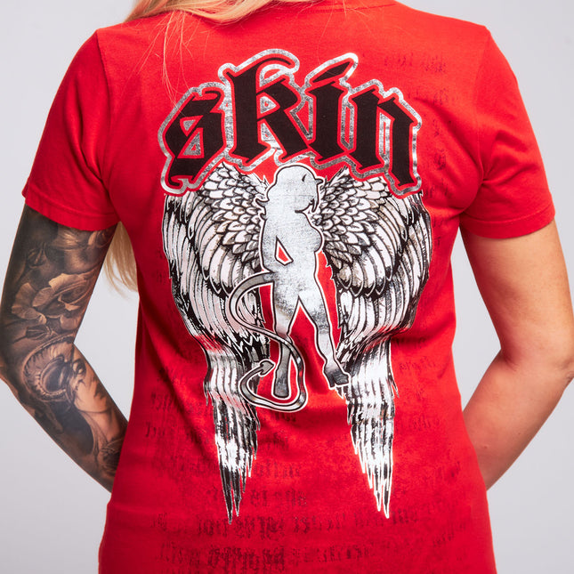 Women’s S/S Classic Baby Doll | WINGED - Red