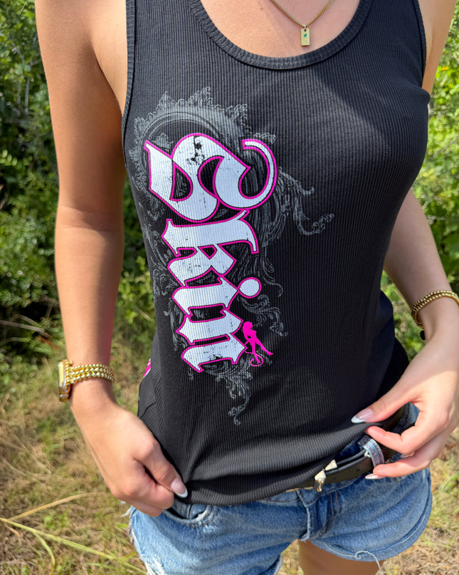 Women's Beater Tank | CASCADE - Black