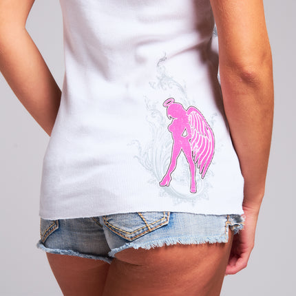 Womens Beater Tank | CASCADE - White
