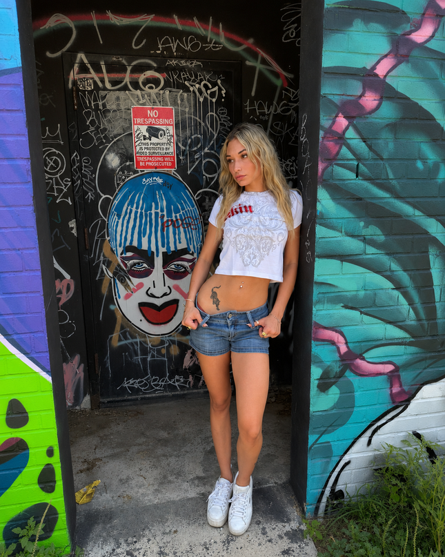 DAYDREAM | White (Baby Tee)