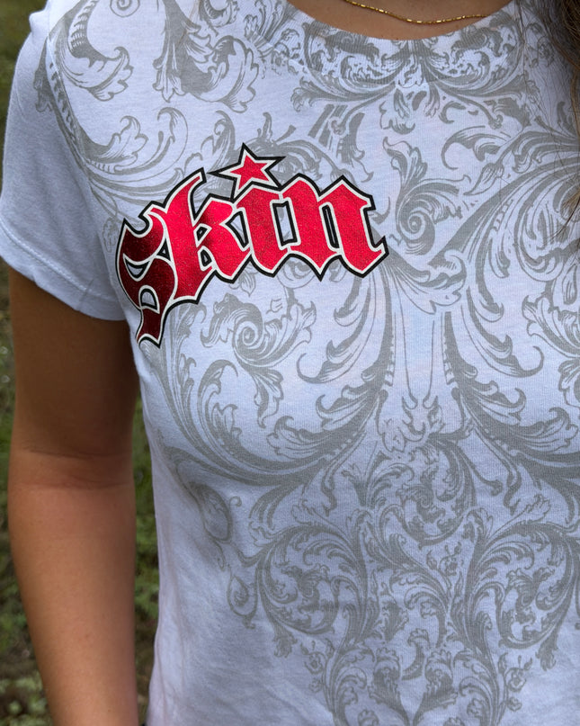 Women’s S/S Baby Tee | DAYDREAM - White