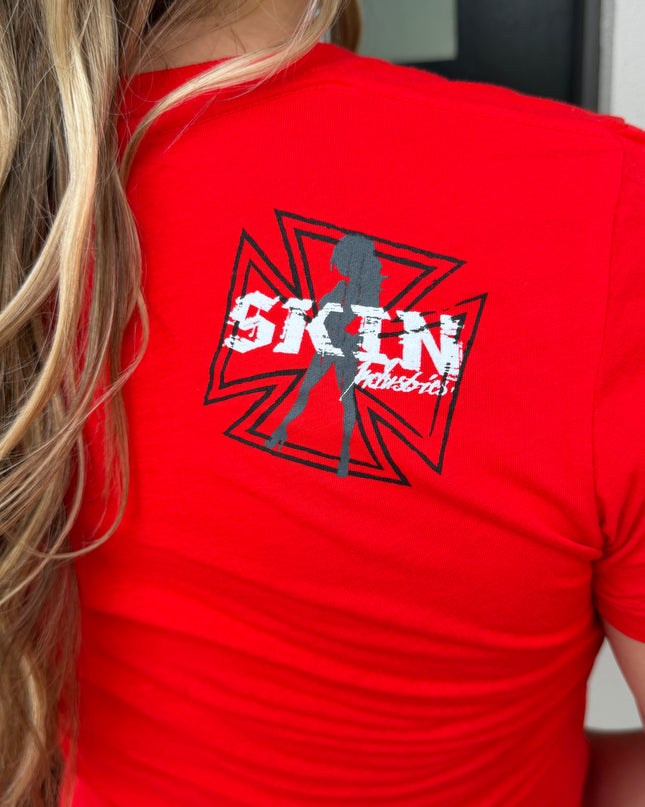 Women’s S/S Fitted Tee (Classic) | FICTION - Red