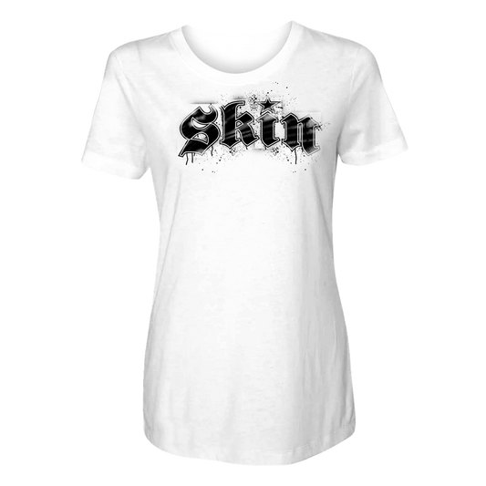 Womens Crew S/S Tee - STENCILA (White)