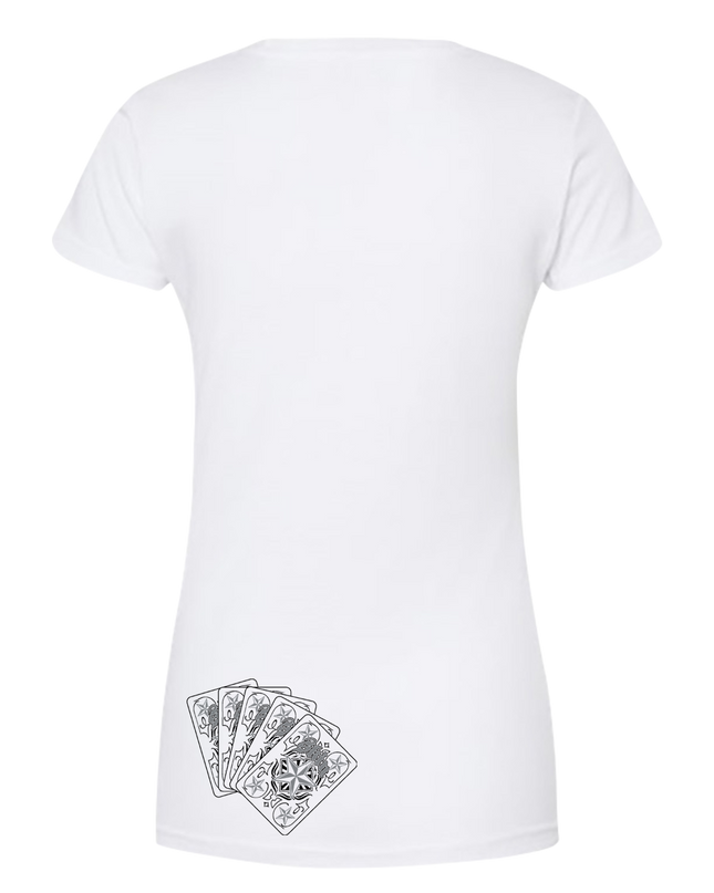 Women’s S/S Fitted Tee (Burnout) | CARDPLAY - Black