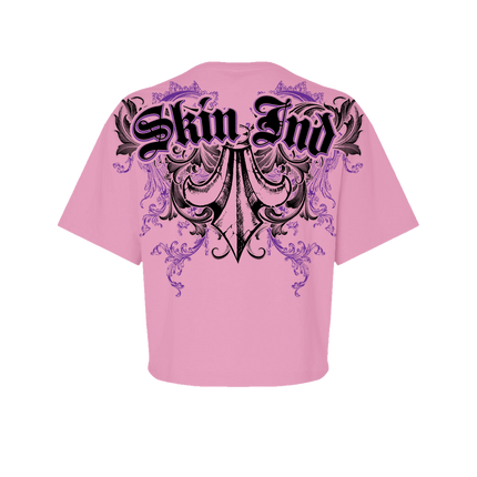 Women’s S/S Crop Tee | MALICE - Black