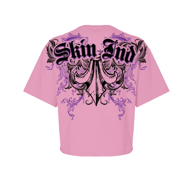 Women’s S/S Crop Tee | MALICE - Black